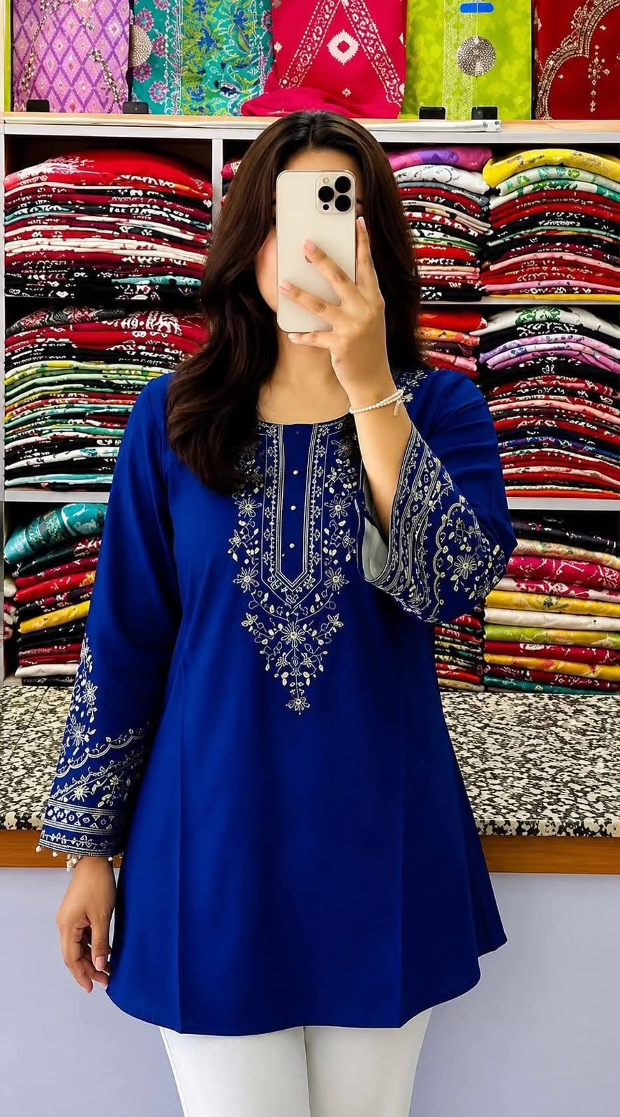 One Piece Embroidery Short Kurti