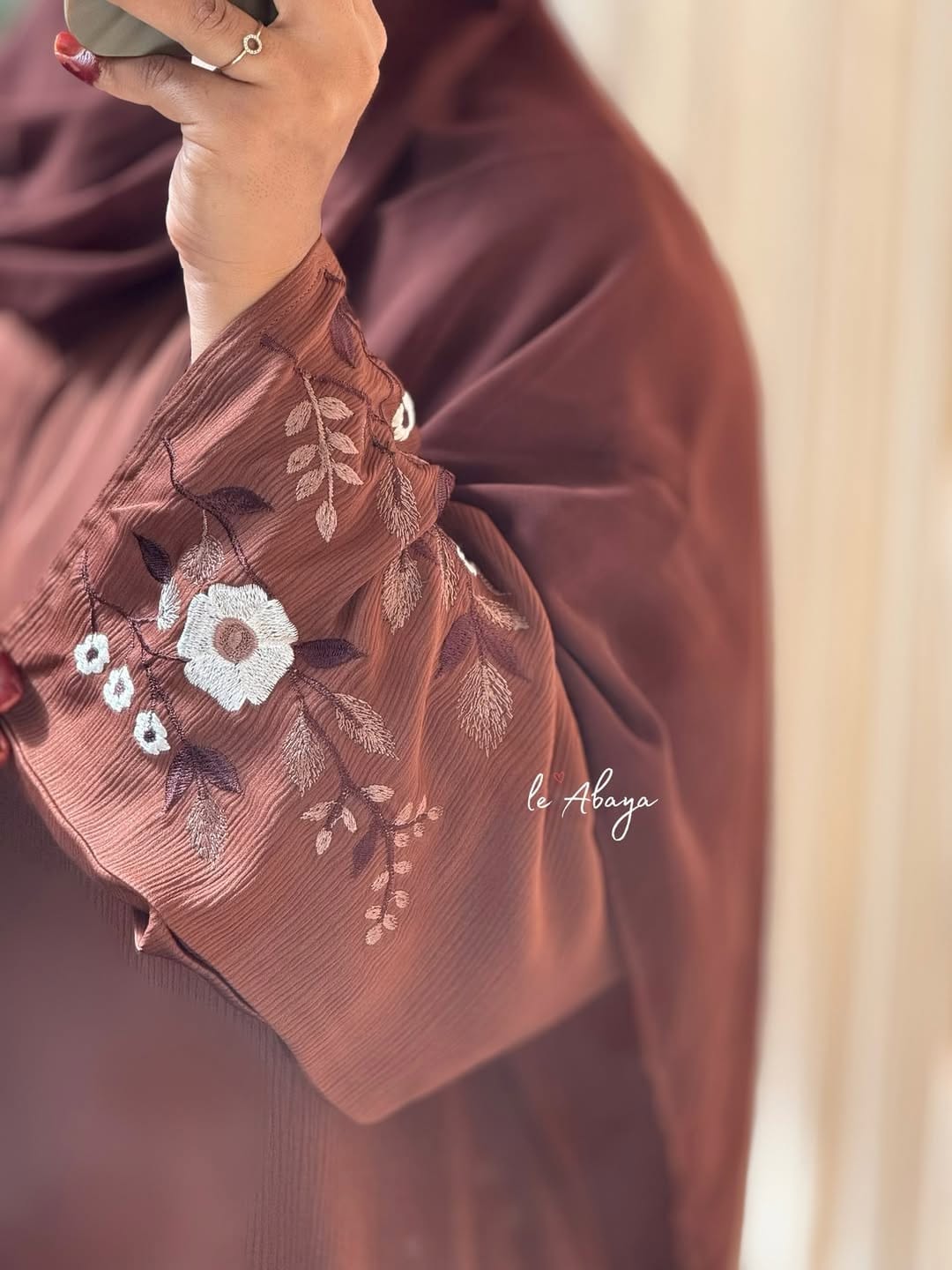 Jafran hand work abaya