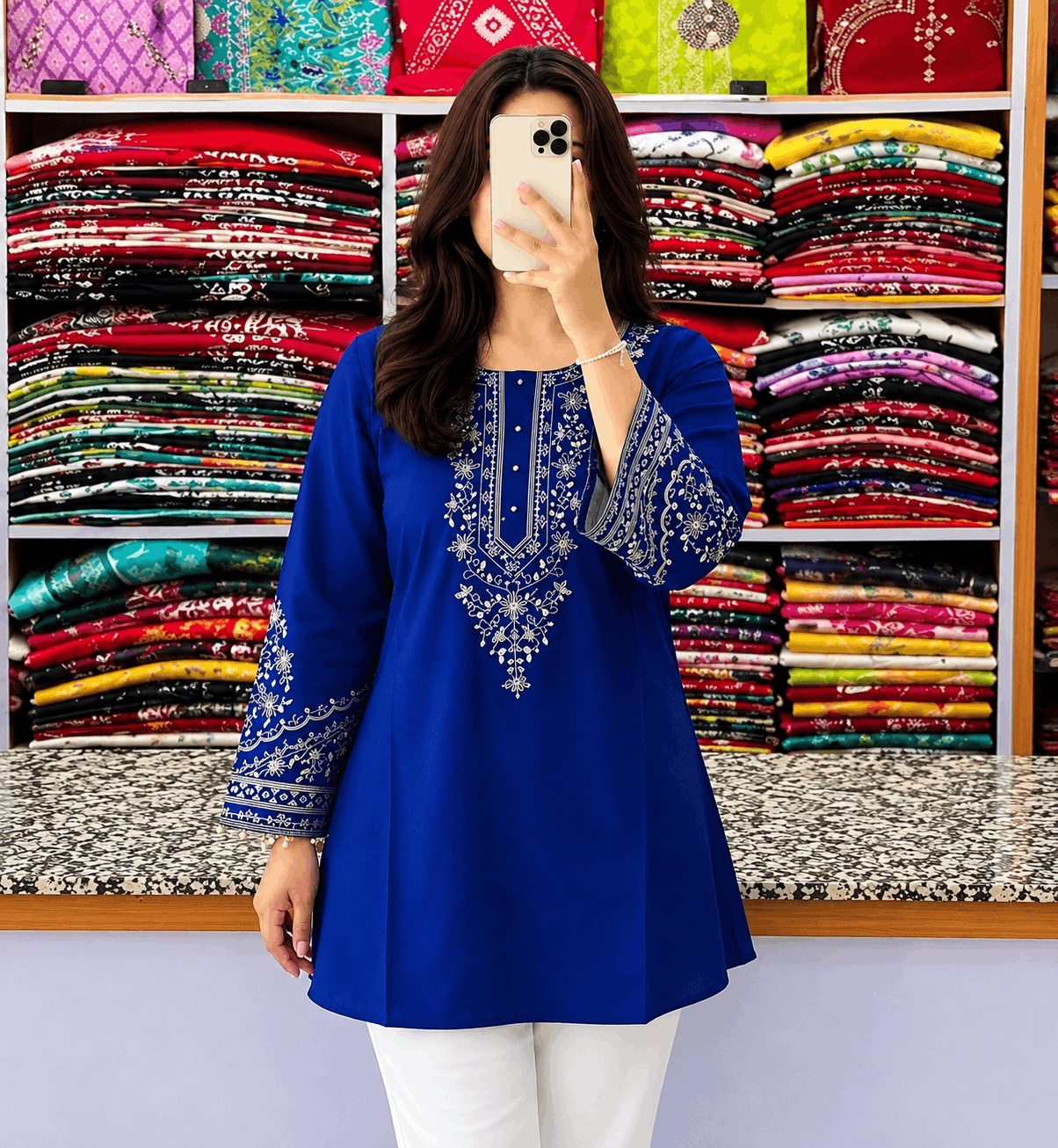 Embroidery Short Kurti