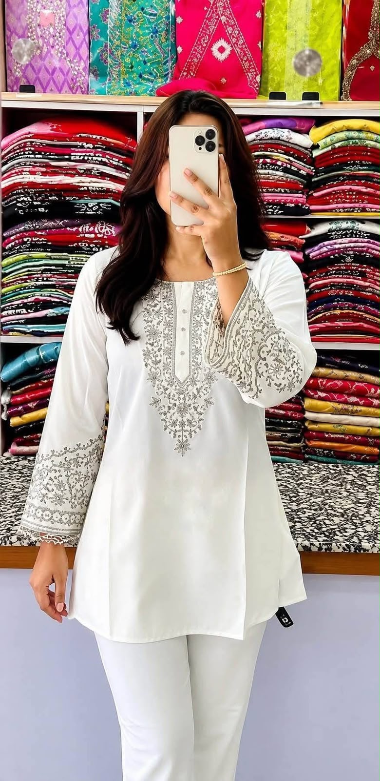 One Piece Embroidery Short Kurti