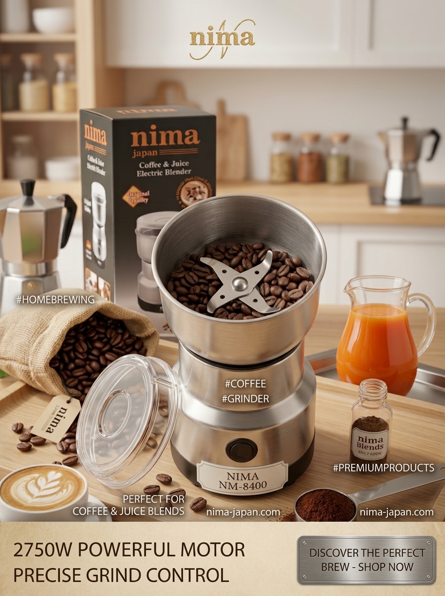Nima 2 in 1 Electric Blender & Grinder (NM-8400)