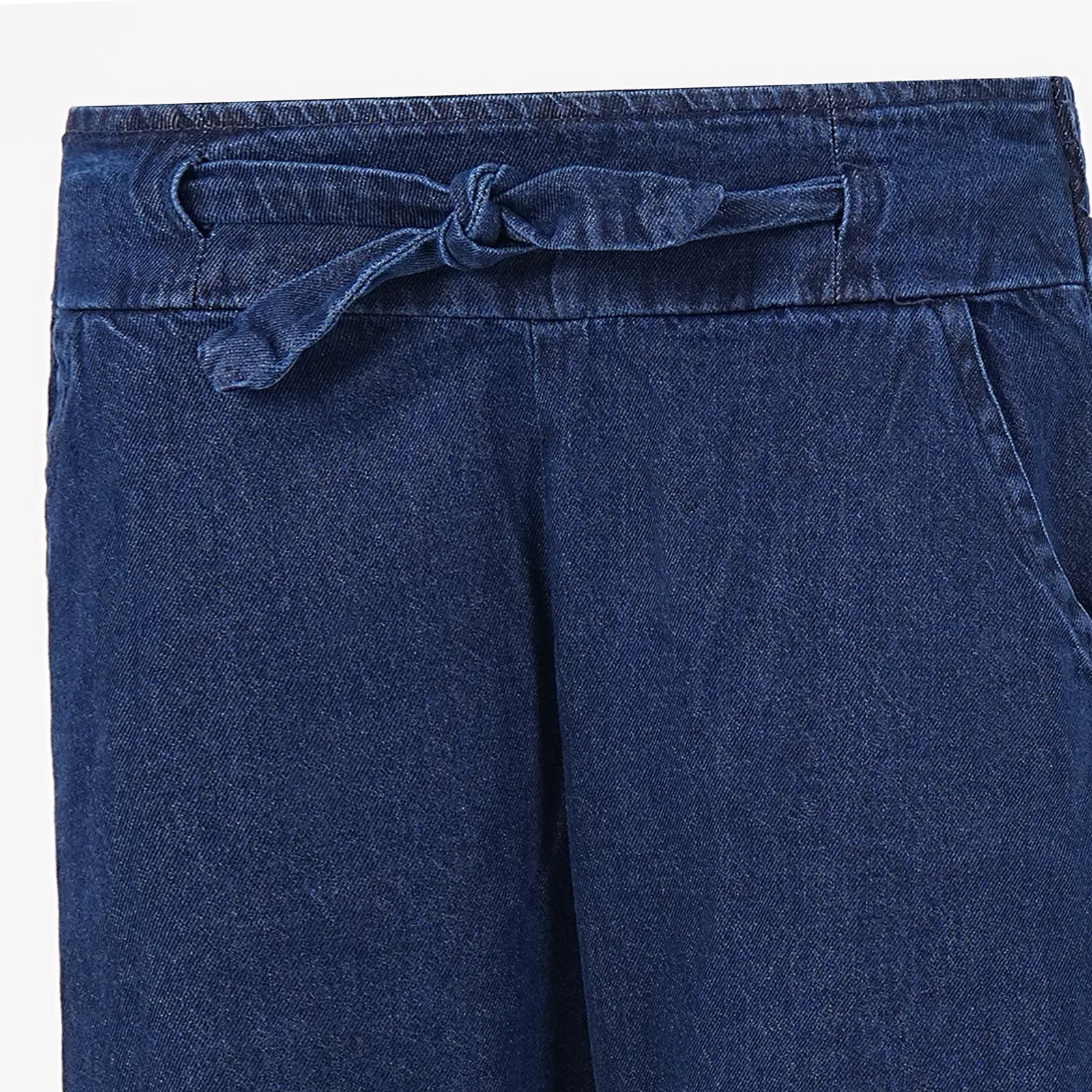 Soft Denim Palazzo Pant