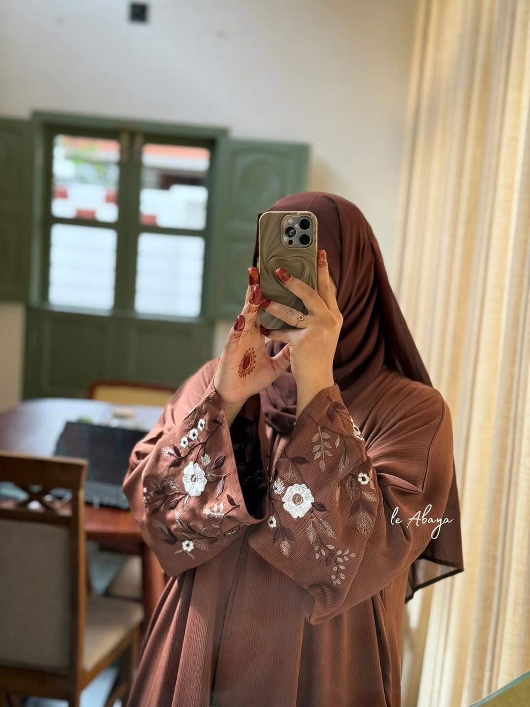 Jafran hand work abaya