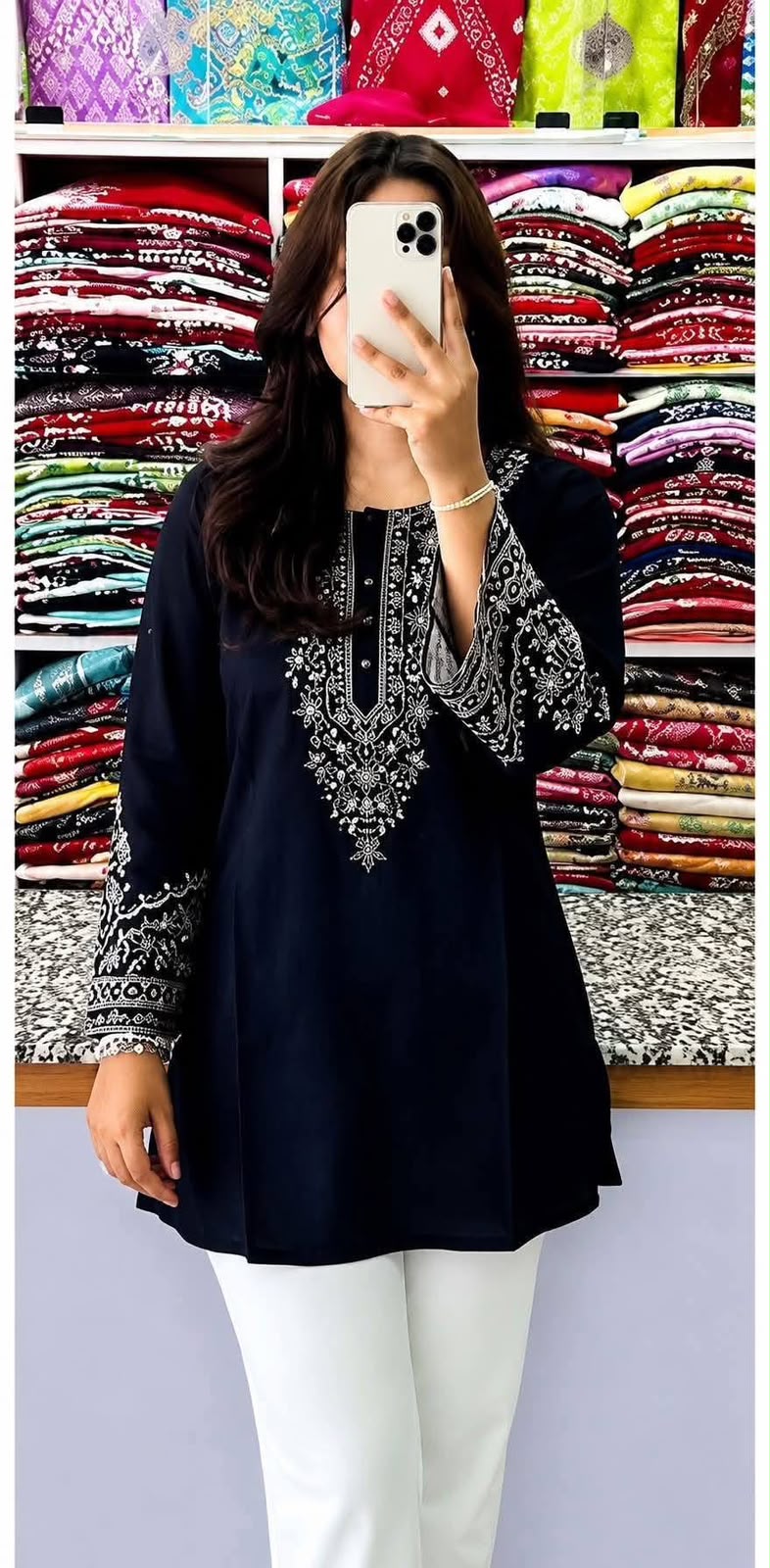One Piece Embroidery Short Kurti