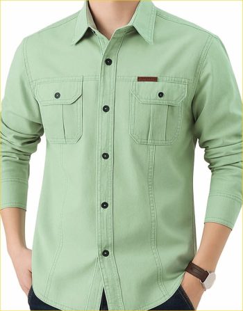 Full sleeves double pocket panel Shirt