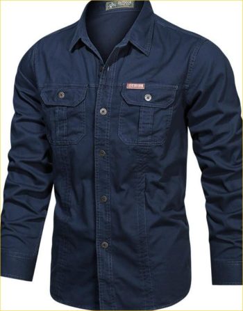 Full sleeves double pocket panel Shirt