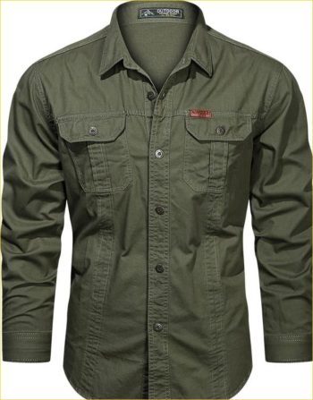 Full sleeves double pocket panel Shirt